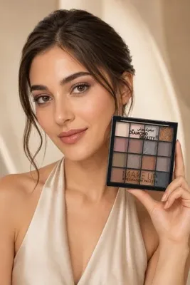 mazhar Diamond Beauty Make Up Eyeshadow Palette 16 Renk