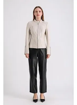 Maroquin Leather Marilyn Kadın Deri Ceket