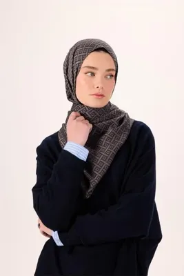 Silk Home Pamuk Polyester Liva Şal Füme Desenli Dokulu Nefes Alan 90x200