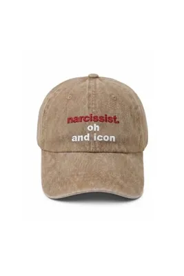 Tresore "Narcissist. oh and icon" Nakışlı Yıkamalı Şapka / "Narsist. ve ikon" Washed Cap Baseball Kep