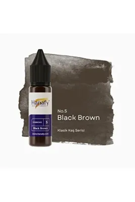 HANAFY Black Brown No5 15ml Kalıcı Makyaj Kaş Pigmenti