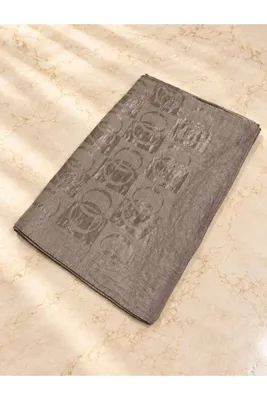 KONULGA Muadil Halka Desen Dama Desen Dökümlü Şal
