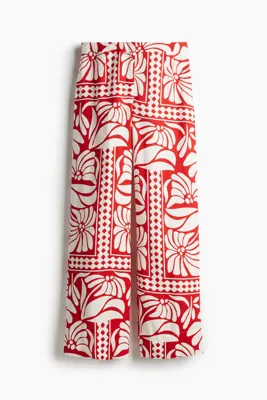 H&M Keten Karışımlı Pantolon