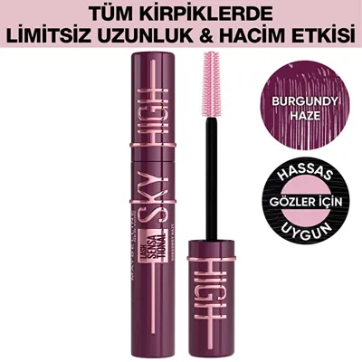 Maybelline New York Maybelline Lash Sensational Sky High Maskara Burgundy Haze