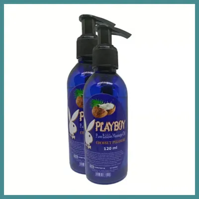 Trendexa Playboy Pure Edible Massage Oil 120ML Hindistancevizi Aromalı Masaj Yağı 2 Adet MAC
