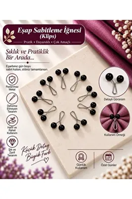 Fureya Eşarp Sabitleme İğnesi (Klips)