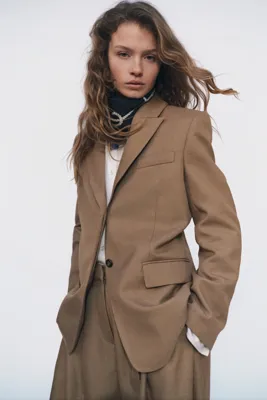 H&M Uzun Gabardin Blazer