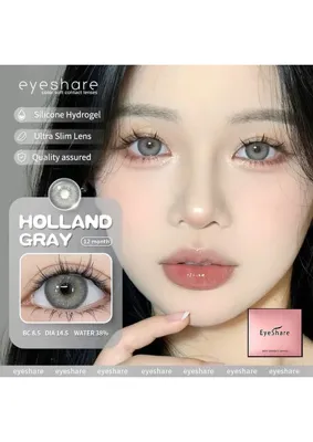 dermasuction Derma Premium Holland Gray Renkli Göz Kirpik Lensi