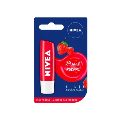 NIVEA Nivea Dudak Bakım Kremi Çilek 4.8 gr