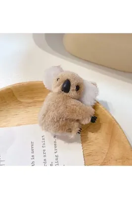 GÜLPEŞE Mini Koala Peluş Mandallı Toka 1 Adet