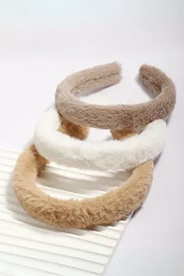 Diloshtrend Design 3 'lü Peluş Taç Ultra Yumoş