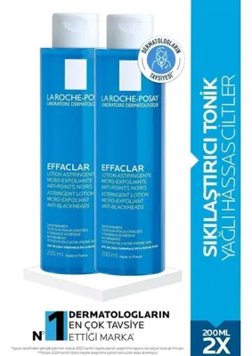La Roche Posay Yağlı/Akneye Eğilim Gösteren Ciltler Ciltler Gözenek Sıkılaştırıcı Mikro Soyucu Tonik 200.Ml.