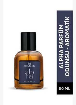 Ashley Joy Alpha Erkek Parfüm EDP 50 ML | Odunsu & Aromatik | Alabrian Bergamot, Sedir, | Amber Renkli Cam Şişe