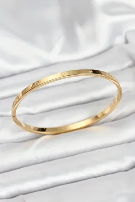 Genel Markalar 316L Çelik Gold Renk 65 Mm İnce Kadin Kelepçe Bileklik
