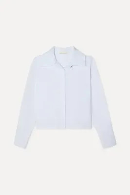 Mudo Kadın Beyaz Loose Fit Uzun Kollu Gömlek
