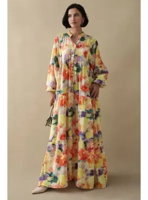 InStyle Dalia Sarı Mango Elbise