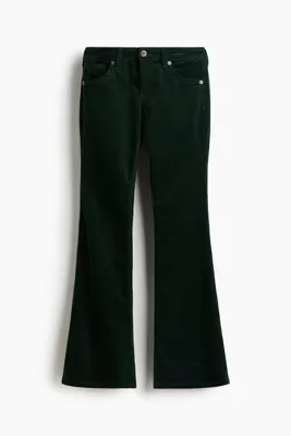 H&M İspanyol Paça Fitilli Kadife Pantolon