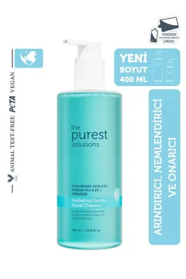 The Purest Solutions Yüz Temizleme Jeli Nemlendirici Hyalüronik Asit 400 ml