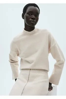 MANGO Woman Perkins yaka triko kazak