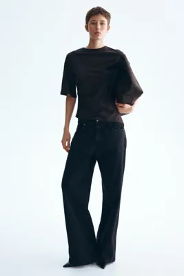 H&M Drapeli Tişört