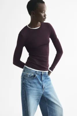 H&M Pima Pamuklu Jarse Üst