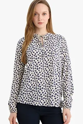 Defacto Regular Fit Desenli Bluz N1809AZ26SP