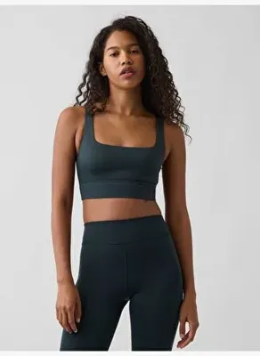 Gap Fit Yumuşak Kare Yaka Spor Sütyeni