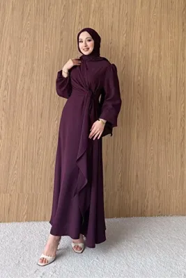 VeraTrend Yandan Bağlamalı Krep Elbise