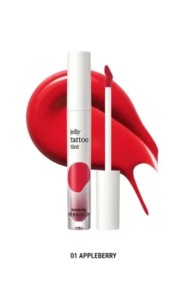 Korendy BERRISOM - Jelly Tattoo Tint - ve Hyaluronik Asit İçeren Parlak Bitişli Dudak Tinti 3.8g