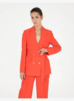 Pierre Cardin Nar Çiçeği Keten Karışımlı Regular Fit Ceket50282080-VR239