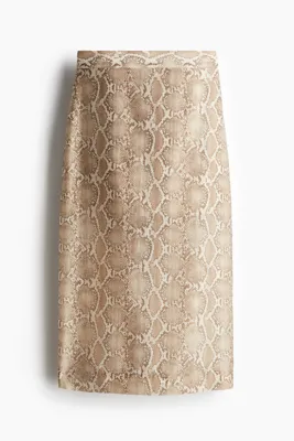 H&M Lyocell Karışımlı Kalem Etek