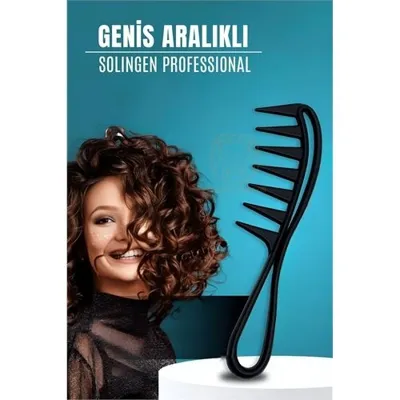 ModaCar Geniş Dişli Stil Tarağı Karbon Solingen Professional
