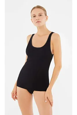 Dagi Kadın Geniş Yaka - Kalın Askılı, Basic % 95 Cotton 2'li Atlet
