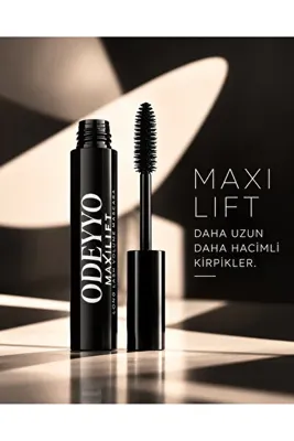Odeyyo Long Lash Volume Maskara – Hacim Veren, Dolgun, Kıvrık & Uzun Kirpik, Kalıcı Siyah