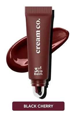 Cream Co. Nemlendirici Parlatıcı 3in1 Lip Balm | Dudak Bakım | Black Cherry Bordo | Hyaluronik Asit Seramid