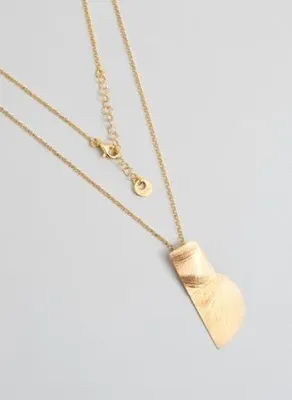 So Chic Antik Miras 18 Ayar Sarı Altın Kaplama 45 Cm Gümüş Tasarım Kolye
