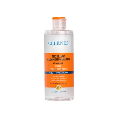 Celenes Sea Buckthorn Misel Temizleme Suyu Yağlı ve Karma Ciltler, 400 ml