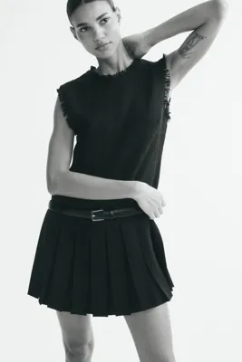 H&M Kemerli Bukle Elbise