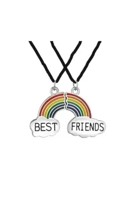 The Collection Gökkuşağı Arkadaşlık Best Friends Kolyesi