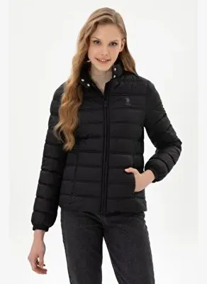 U.S. Polo Assn. Kadın Siyah Mont 