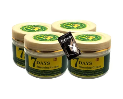 Diğer 7 Days 4x100 Ml Ginger Miracle Slimming Cream Sıkılaştırıcı+1 Ad Jel İle