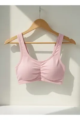 OBJE Kız Çocuk Pudra Pembe Geniş Askılı Sütyen