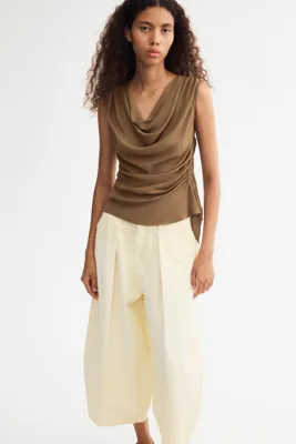 H&M Tek Omuzlu ve Drapeli Üst