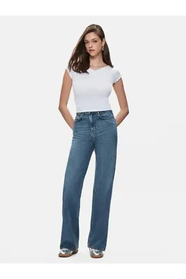 Ltb Vıonne H Geniş Paça Yüksek Bel Jean Pantolon