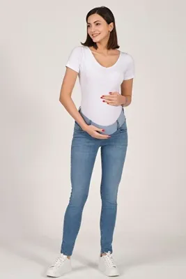 BUSA Hamile Skinny Jeans AÇIK MAVİ