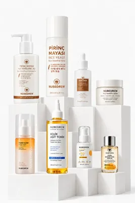 NUBEDREW Ultimate Glass Skin Collection Premium 8'li Cilt Bakım Seti | Pirinç Mayası, PDRN Somon DNA ve SPF50+