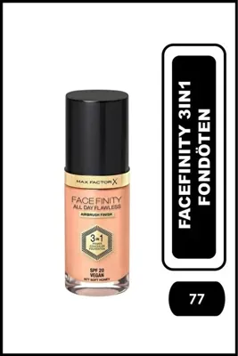 Max Factor Fondöten Facefinity Foundation All Day Flawless 77 Soft Honey