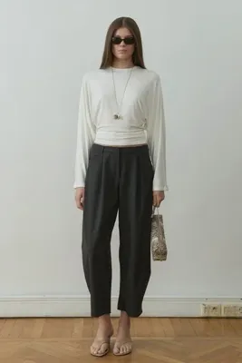 Suud Collection Ekru Sophia Yarasa Kol Bluz