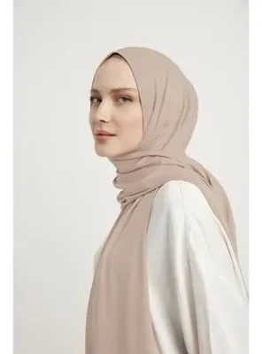 Schaless Likralı Penye Şal - Açık Gül Kurusu - Schaless
