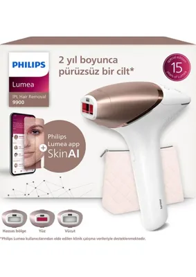 Philips Lumea 9900 Serisi BRI951/03 IPL Tüy Alma Cihazı Pembe SkinAI Özellikli Kablosuz Kullanım